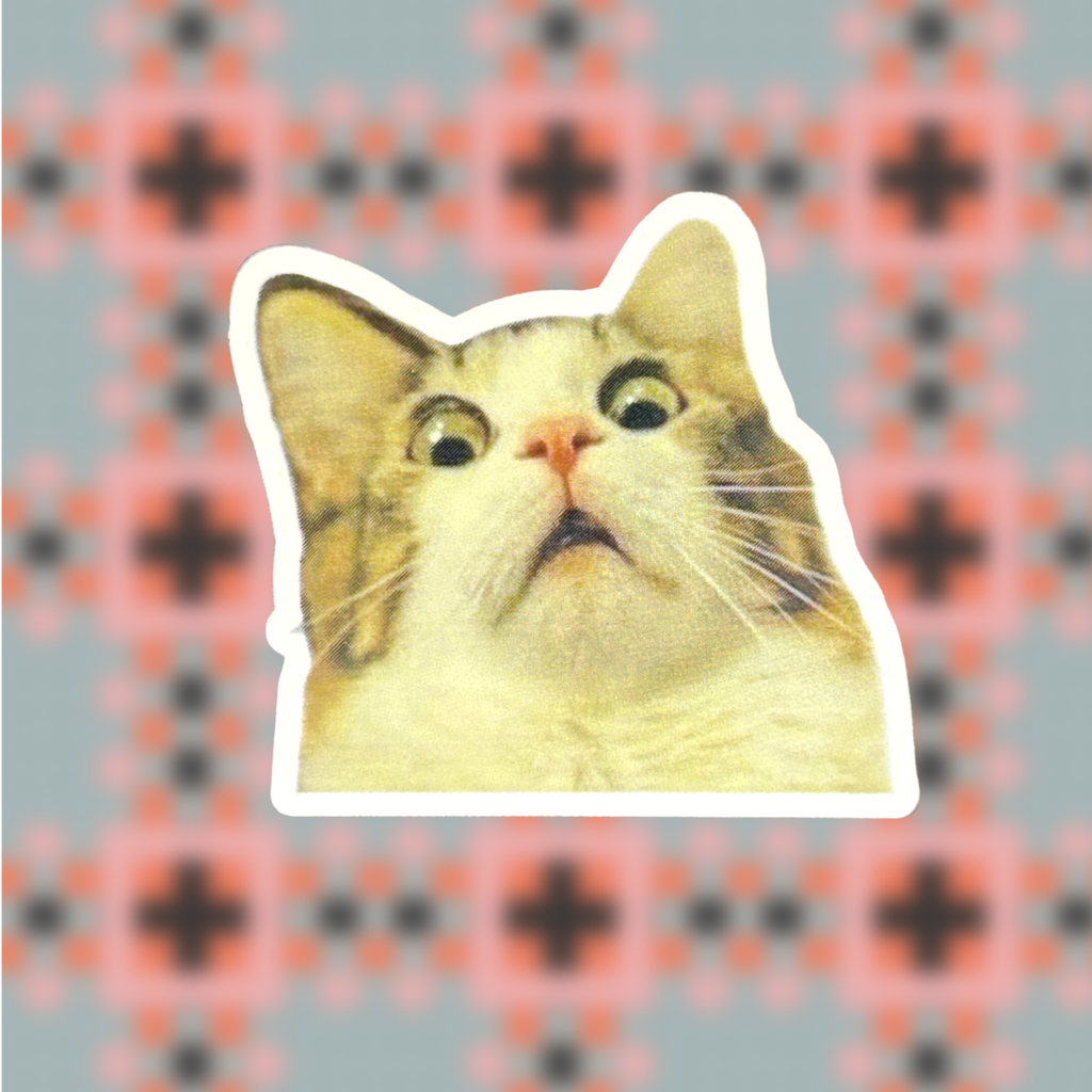 Scaredy Cat Sticker