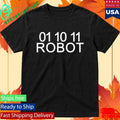 01 10 11 Robot Shirt Unisex , , , Long Sleeve Tee