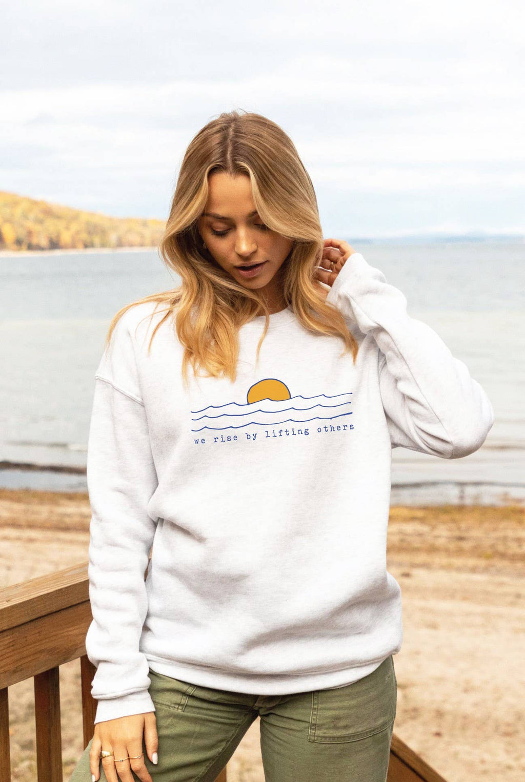 We Rise By Lifting Others Graphic Sweatshirt