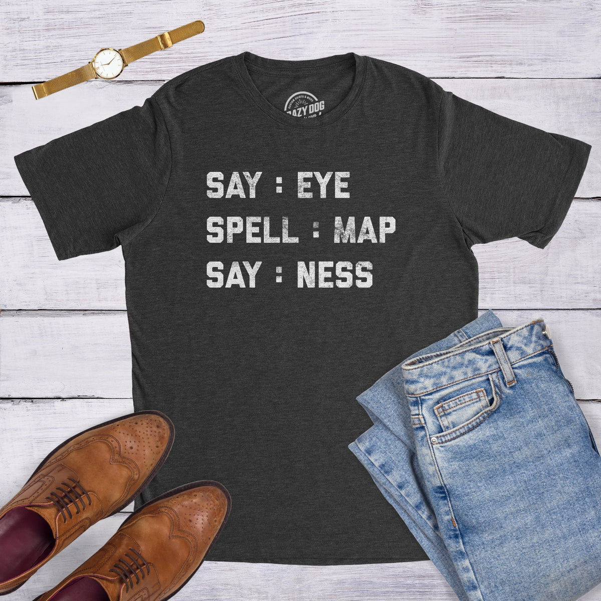 Say: Eye Spell: Map Say: Ness T-Shirts
