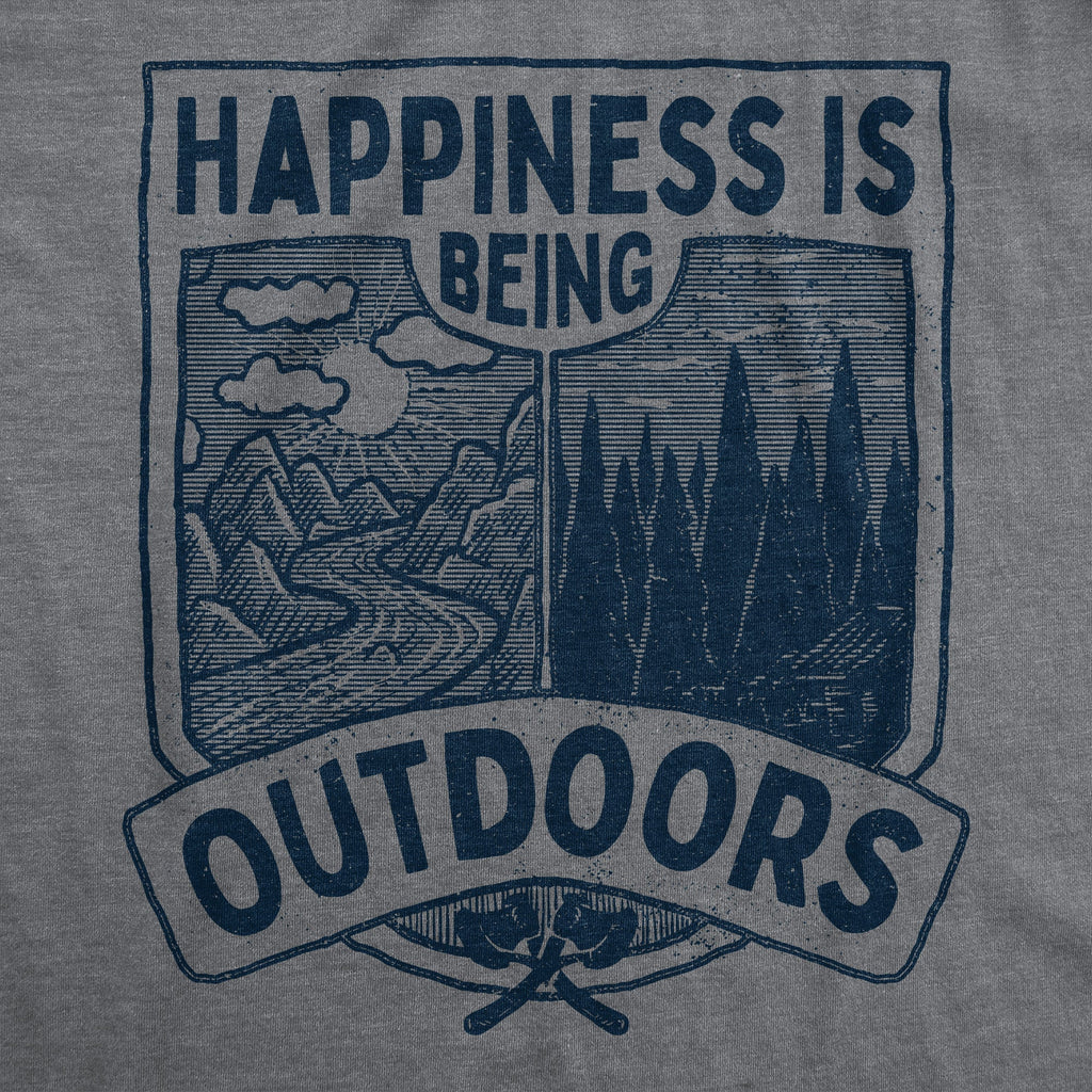 Hapiness Is Being Outdoors T-Shirts
