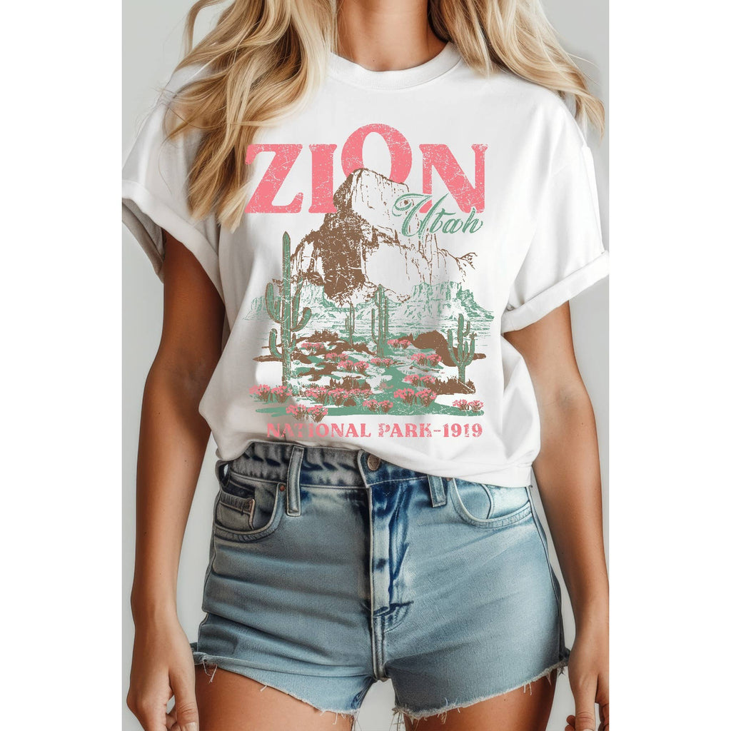 Zion National Park Utah Short Sleeve Tee