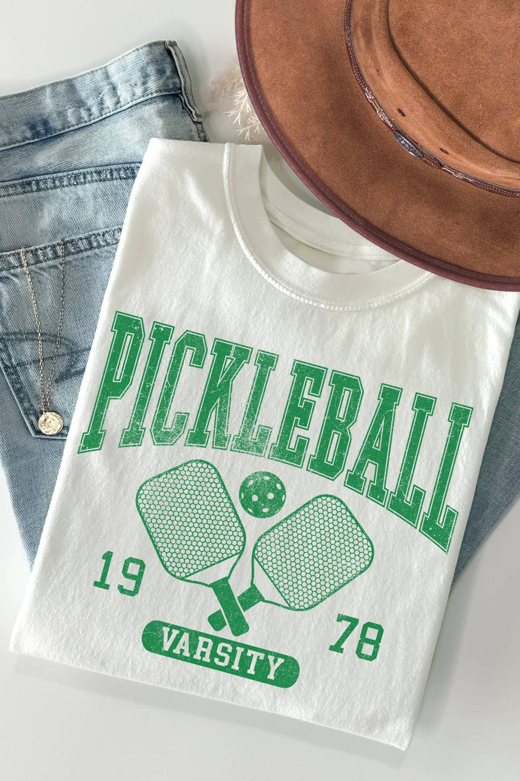 Women Pickleball Graphic Print Short Sleeve Top