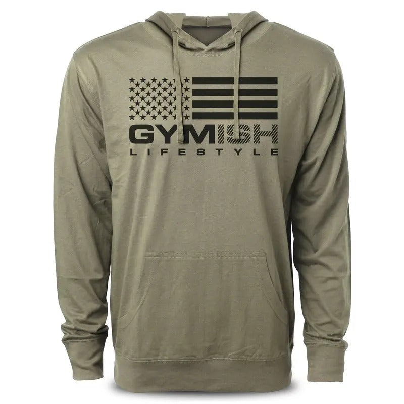 074. Gymish Flag Funny Workout T-Shirts