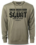 090. Created Equal Squat Funny Workout Gym Cotton Menswear T-Shirts