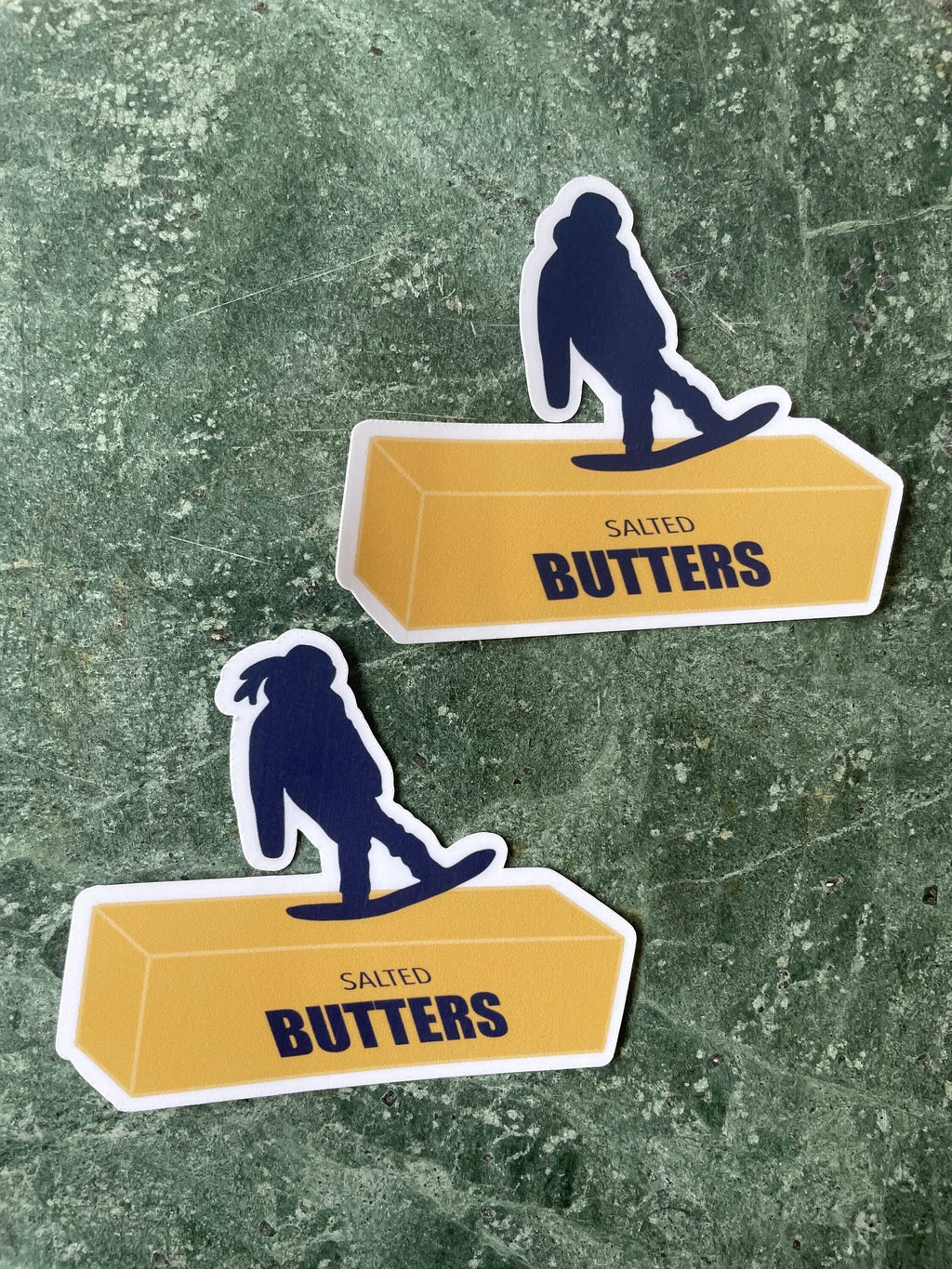 Pun Die-Cut Snowboarding Sticker