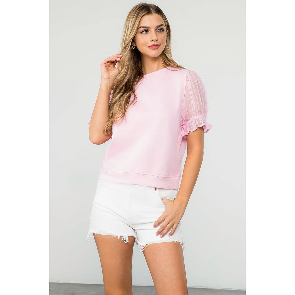 Short Sleeve French Terry Top