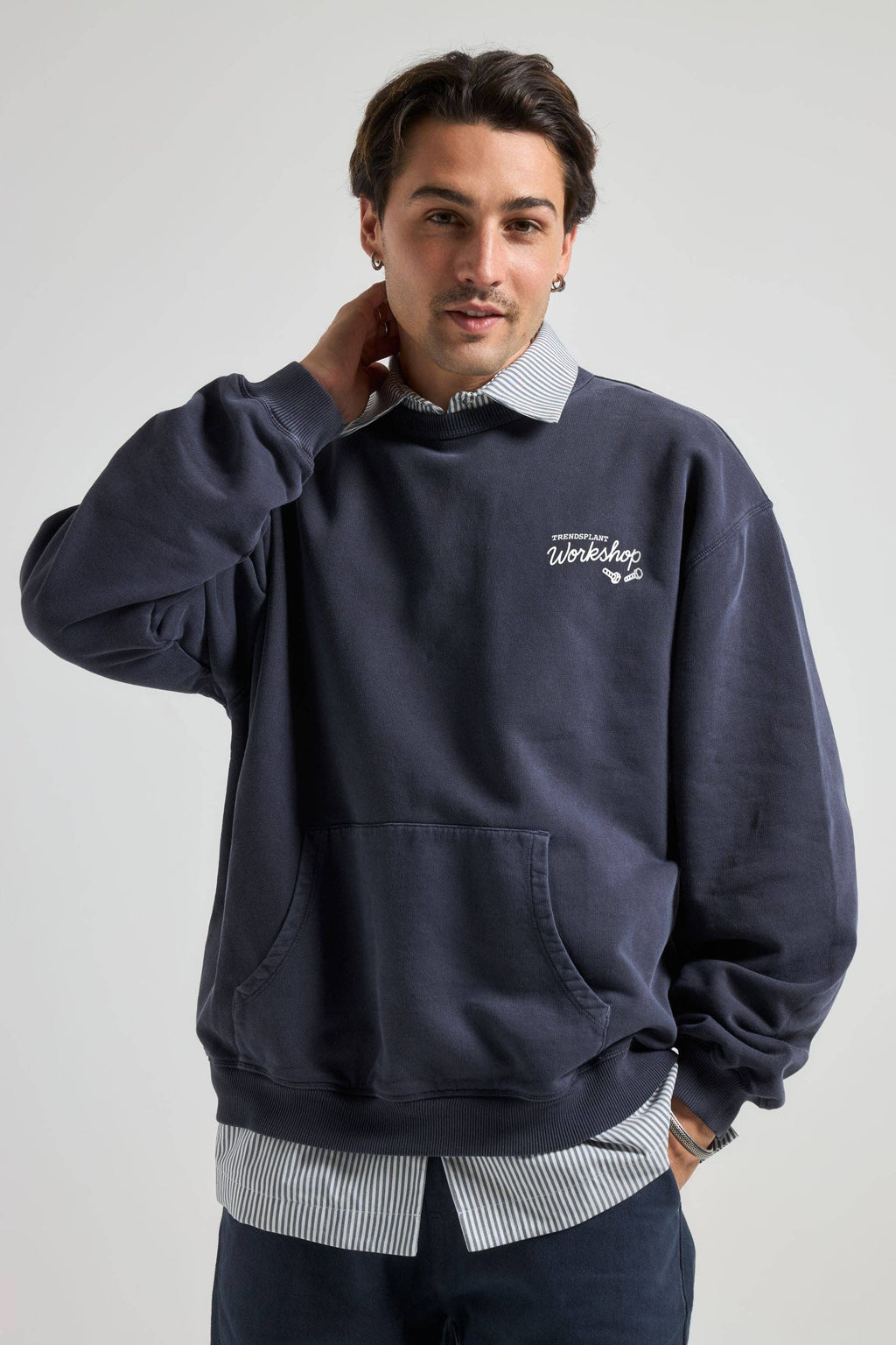 The Garage Sweater Baritone Blue