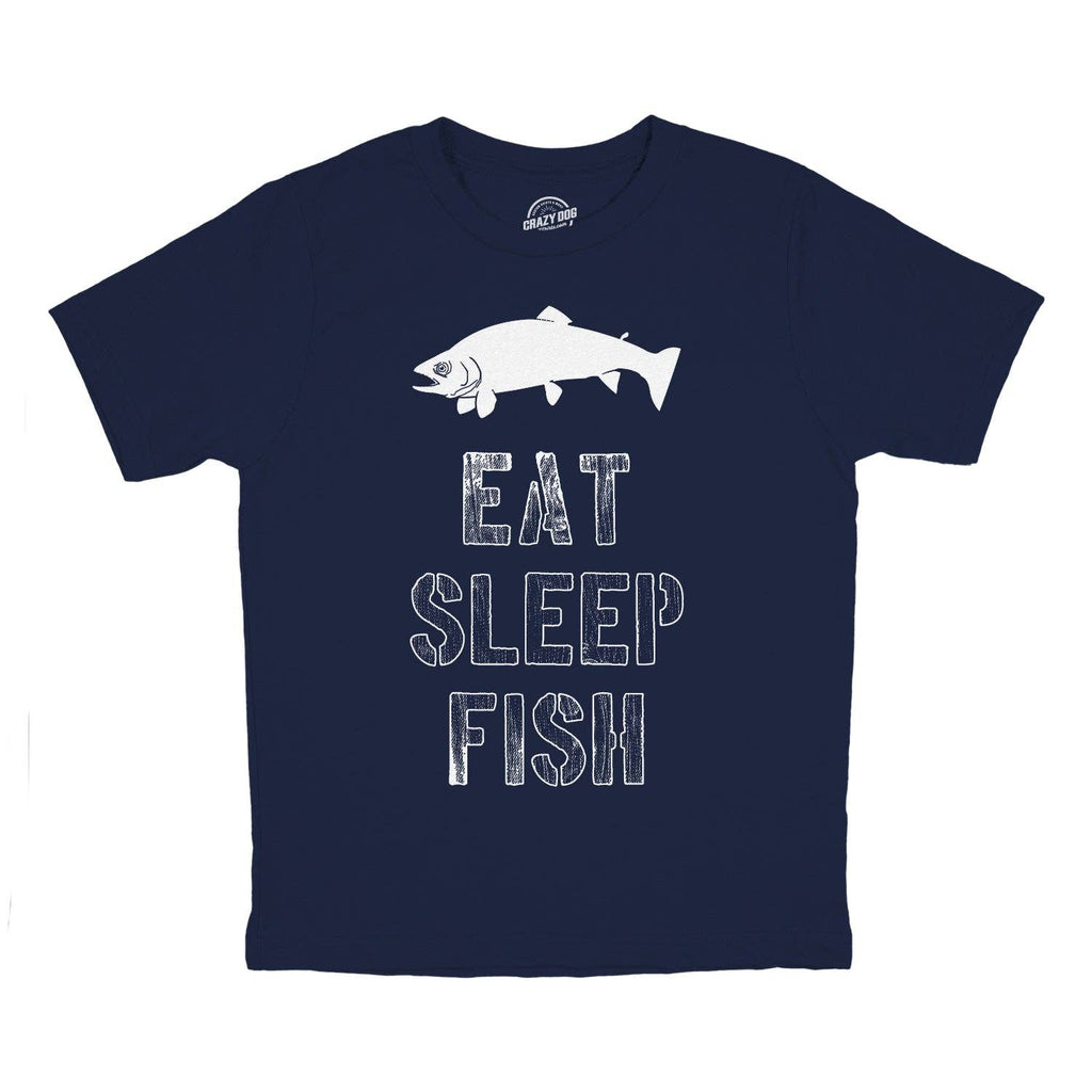Eat Sleep Fish Youth T Shirt