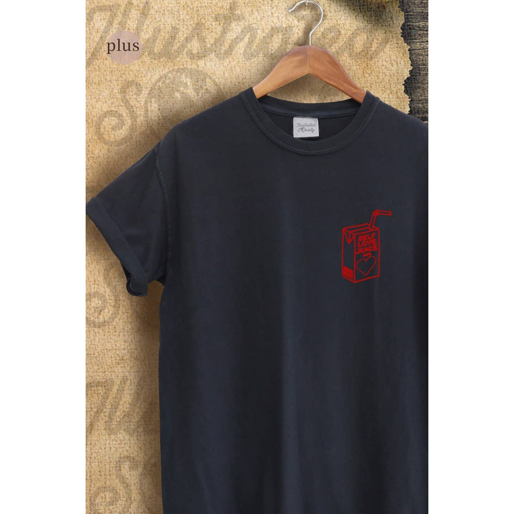 Self Love Embroidery Valentine  Vintage Graphic Plus Tee