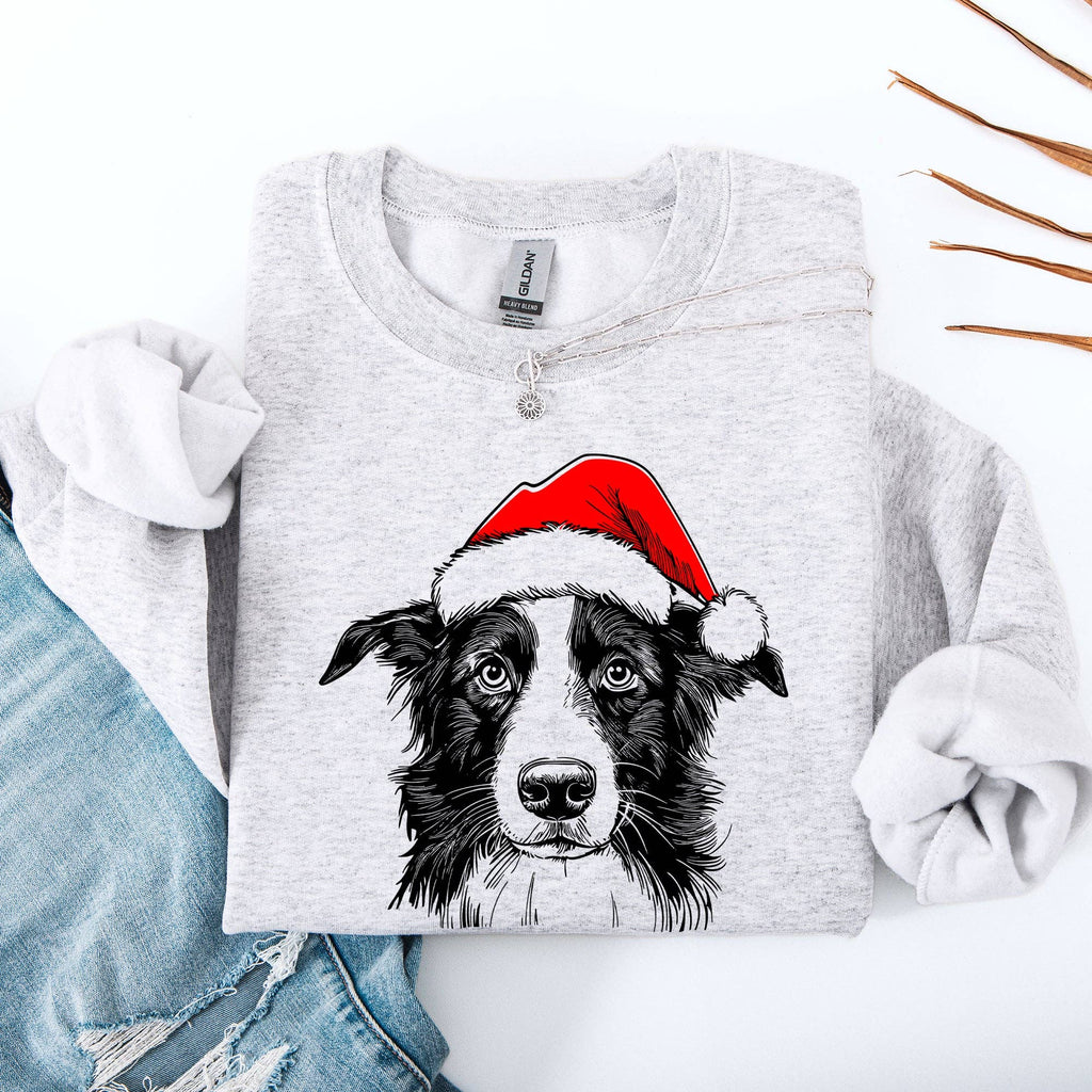 Border Collie, Santa, Christmas, Dog Lover, Pet Sweatshirt