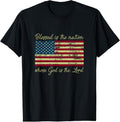 100% Cotton Blessed Is Nation Whose God Is Lord Prayer T-Shirts