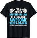 100% Cotton Brother Law Art Sister Brother Law T-Shirts