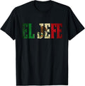 100% Cotton Cool EL JEFE Mexican Shirt Mexican Flag Shirt T-Shirts