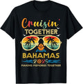 100% Cotton Cruisin Together Bahamas 2025 Trip Vacation Family Squad T-Shirts