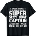 100% Cotton Funny Boat Captain Boating Boat Captain T-Shirts
