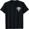 100% Cotton Nurse Practitioner Caduceus Medical Symbol Pocket Logo NP T-Shirts
