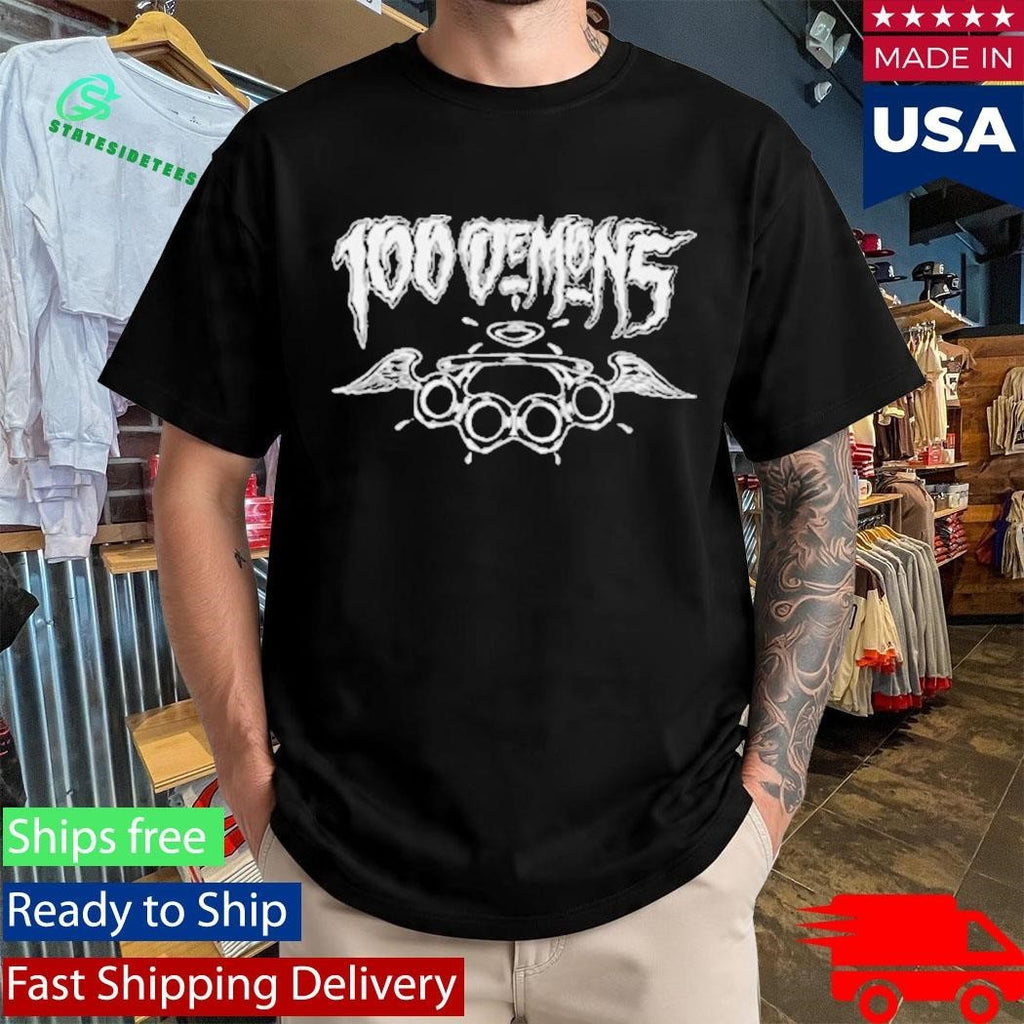 100 Demons Brass Knuckles Shirt Unisex , , , Long Sleeve Tee