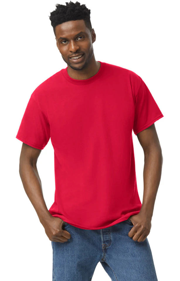Custom Designed - T-Shirts (Red) Adult, Gildan, Cotton