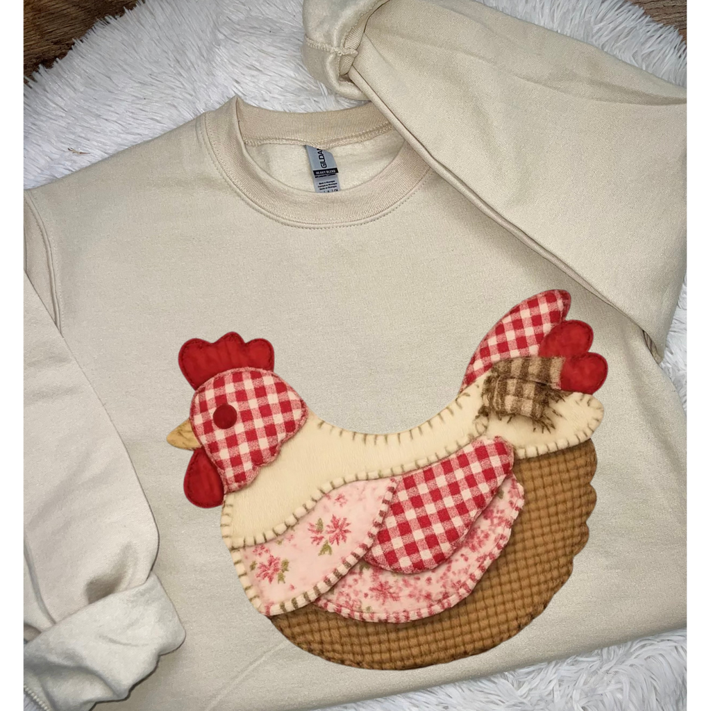 Patchwork Hen T-Shirt/ Sweatshirt