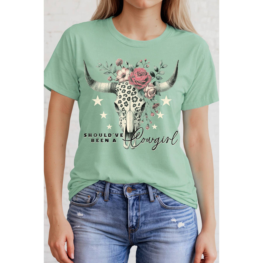 Should Ve Been A Cowgirl Short Sleeve T Shirt