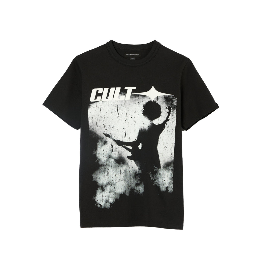 Cult's Short Sleeve Crew Neck Tee "More Than Music" in Steel
