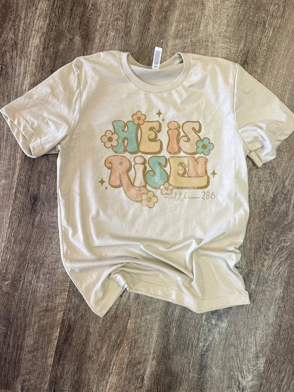 He Is Risen - Retro On Sand Tee