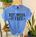 #175 Kindness Is Free Print Crew Neck Shirt T-Shirts