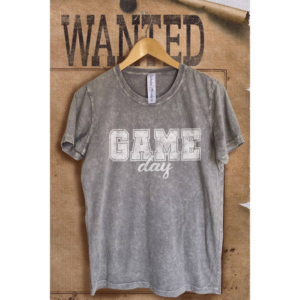 Game Day  Mineral Wash Vintage  Graphic  Tee