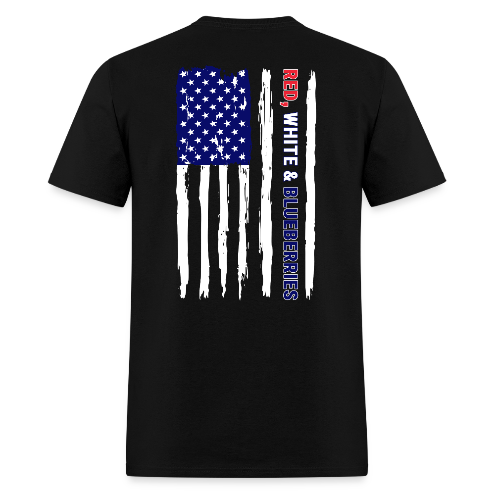 Freedom Charlie Red White Blueberries US Flag T-Shirts