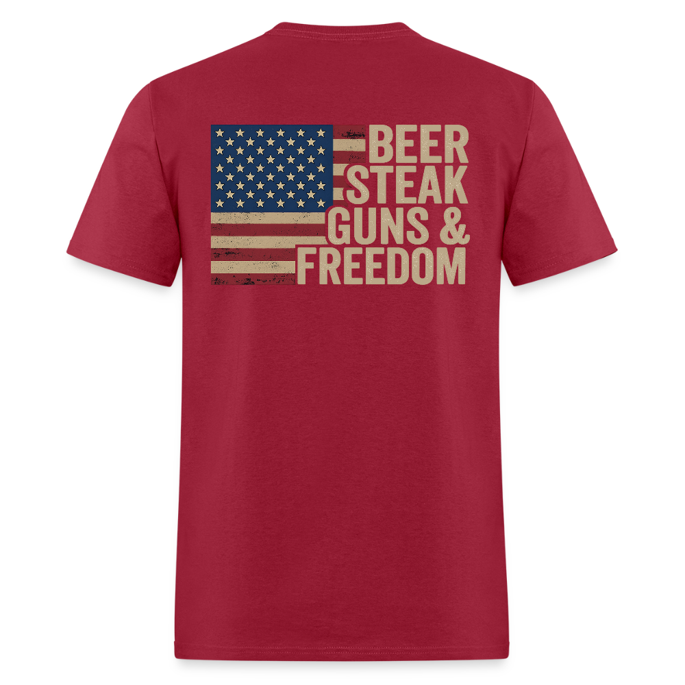 Beer Steak Guns & Freedom T-Shirts