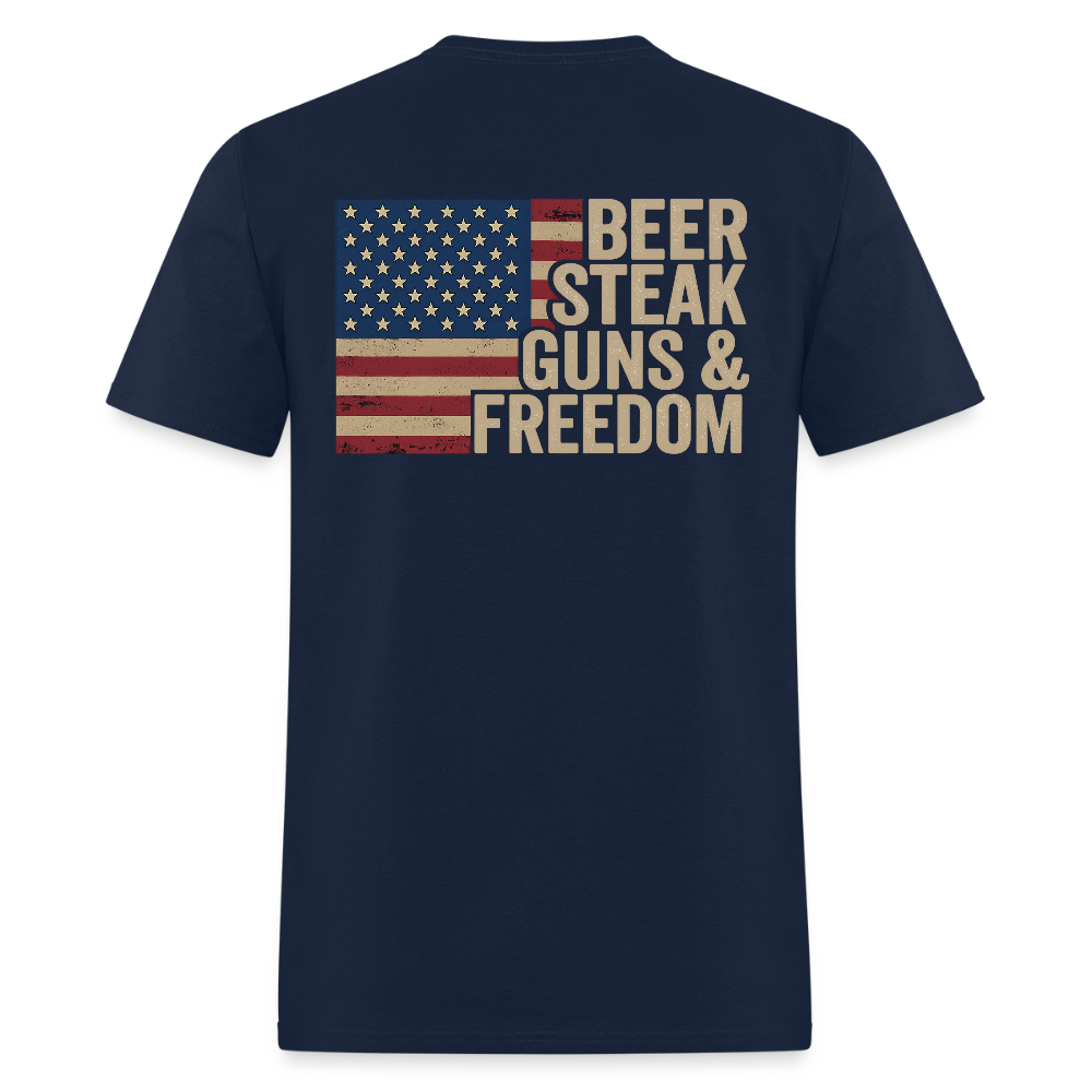 Beer Steak Guns & Freedom T-Shirts