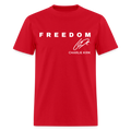 Freedom Charlie Red White Blueberries US Flag T-Shirts