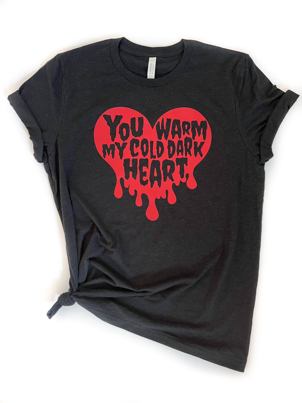 You Warm My Cold Dead Heart Valentine's Day Tie-Dye Tee