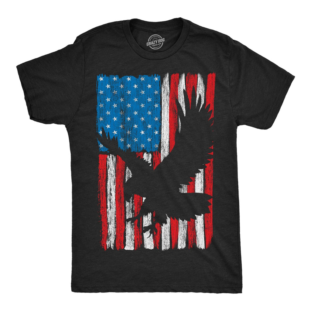 Eagle in Flag Men's T Shirt