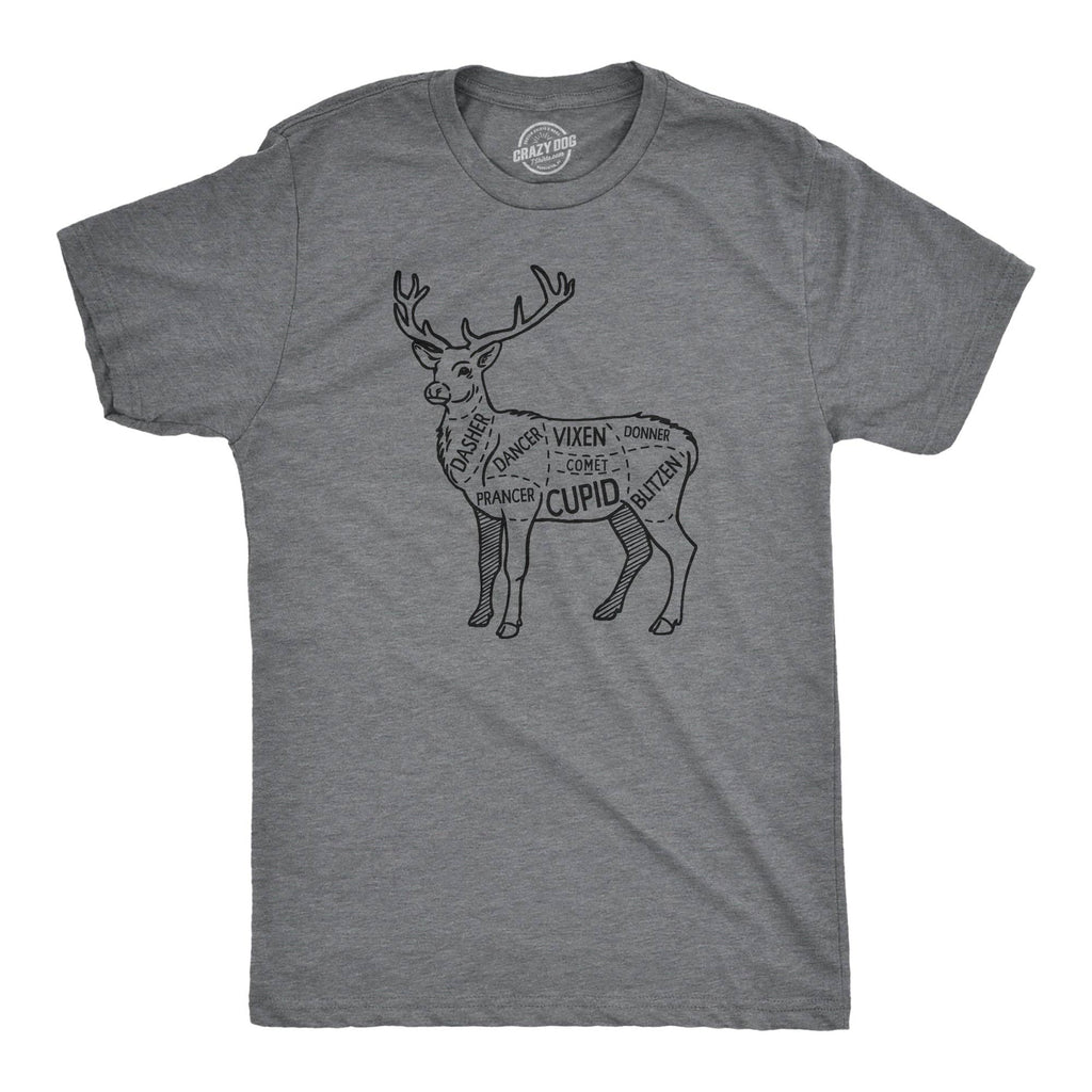 Reindeer Meat Cuts Men's T Shirt
