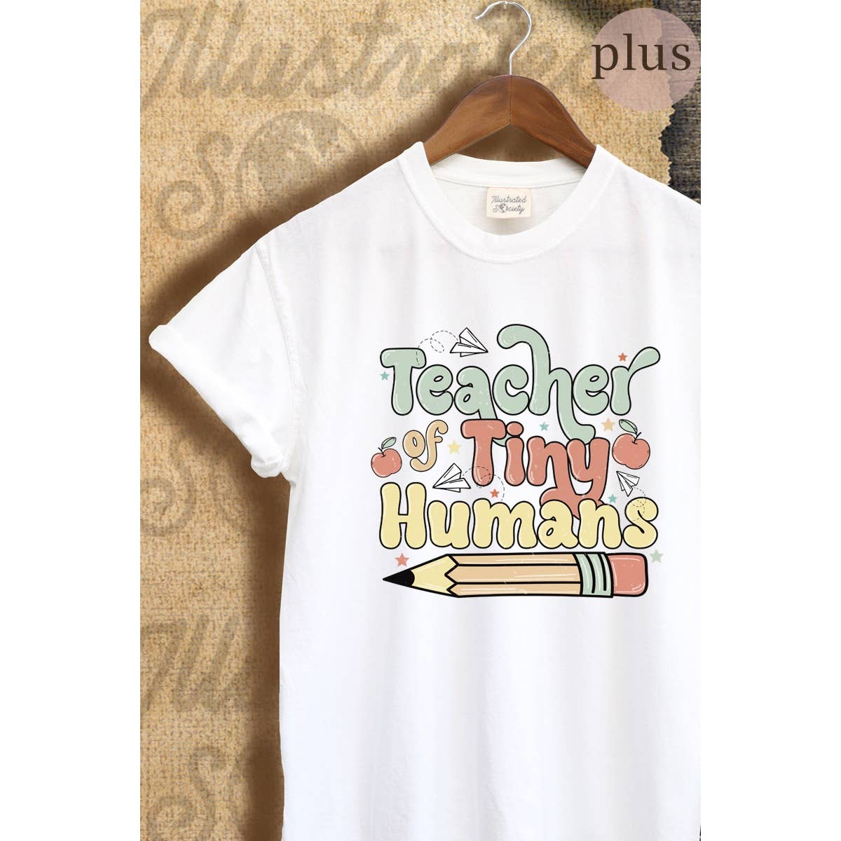 Teacher  Vintage Graphic Plus Tee