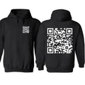 2 Sides Funny FU QR Code QR Code Her Him Classic Fabric Top Medium Menswear T-Shirts