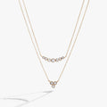 Double Layer Crystal Necklace T-Shirts