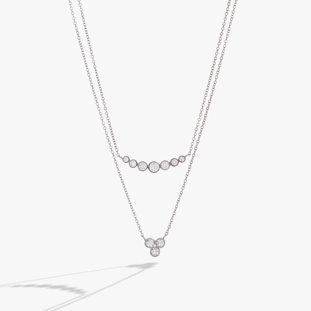 Double Layer Crystal Necklace T-Shirts