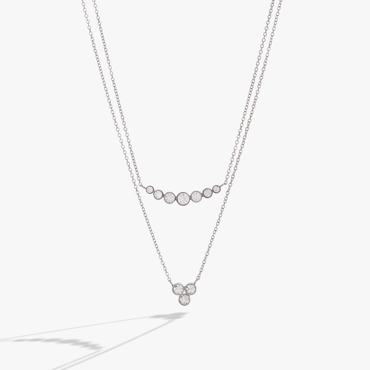 Double Layer Crystal Necklace T-Shirts