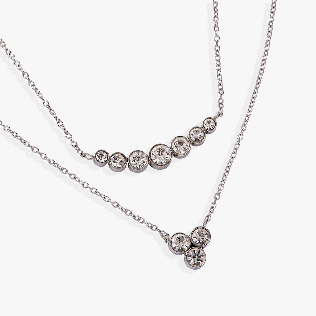 Double Layer Crystal Necklace T-Shirts