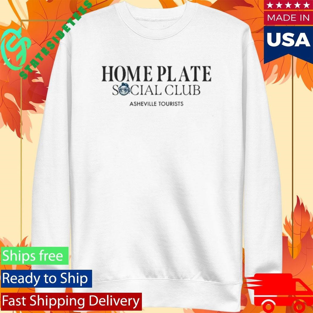 2026 Asheville Tourists Home Plate Social Club Giveaway Shirt Unisex , , , Long Sleeve Tee