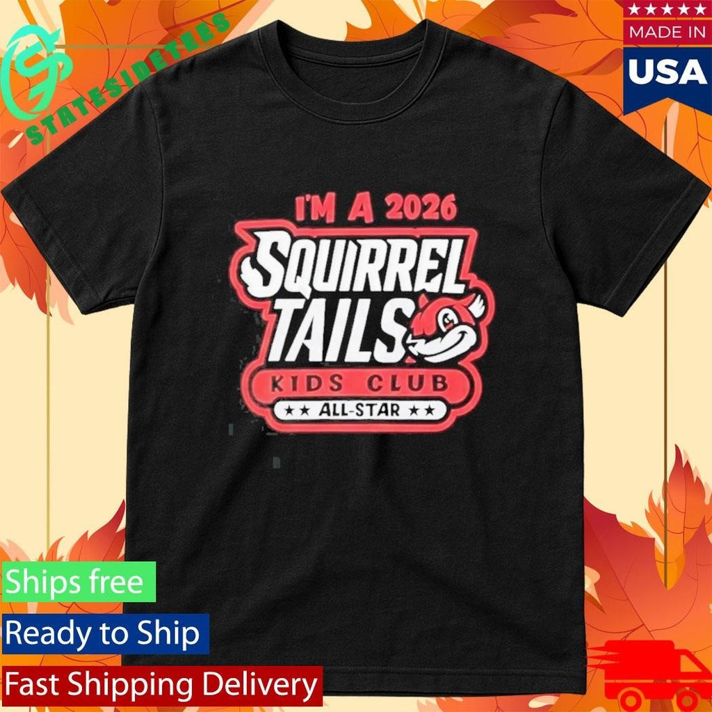2026 Richmond Flying Squirrel Tails Kids Club All Star Shirt Unisex , , , Long Sleeve Tee