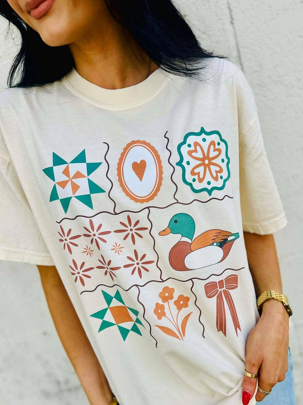 Antique Designs Collage Dtf Tee