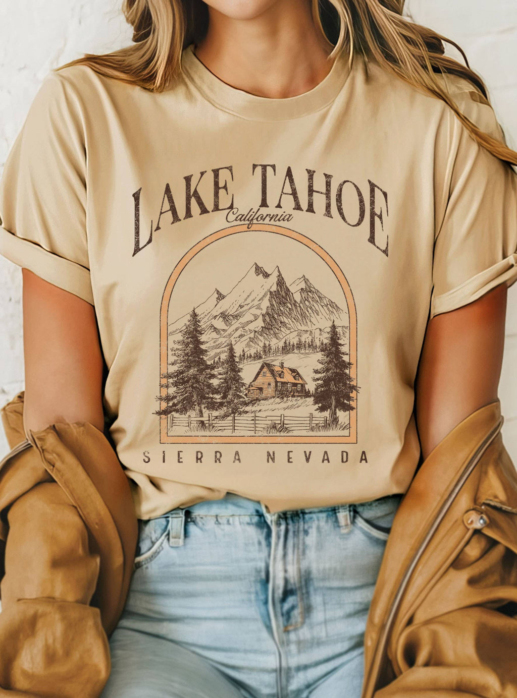 Lake Tahoe Lodge Graphic Tshirts