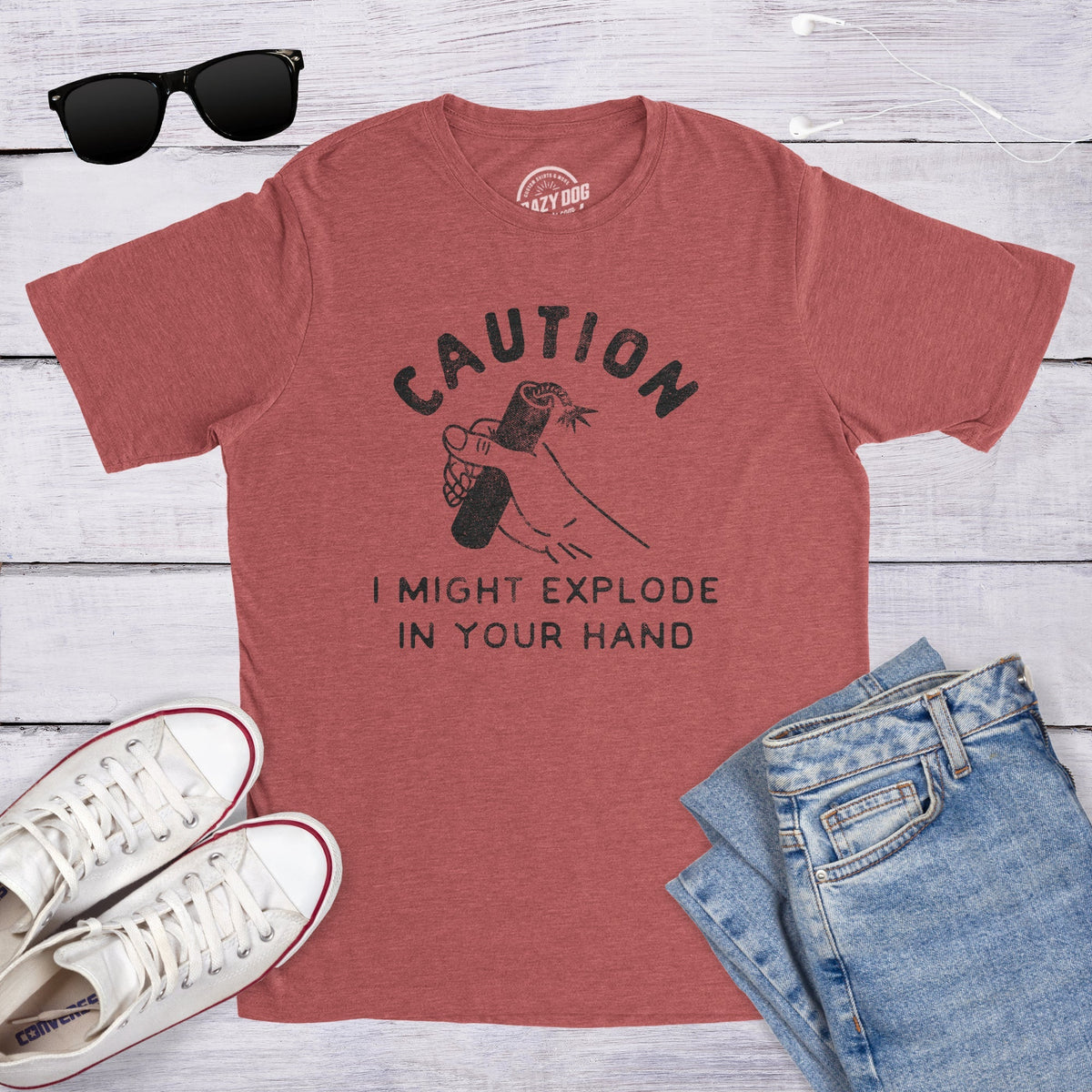 Caution I Might Explode Your Hand T-Shirts