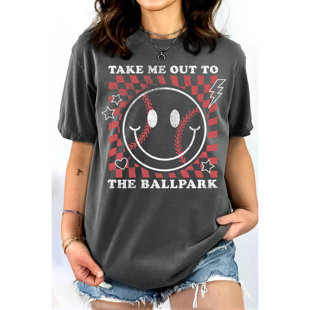 Take Me To the Ballpark - Women's Graphic T-Shirt
