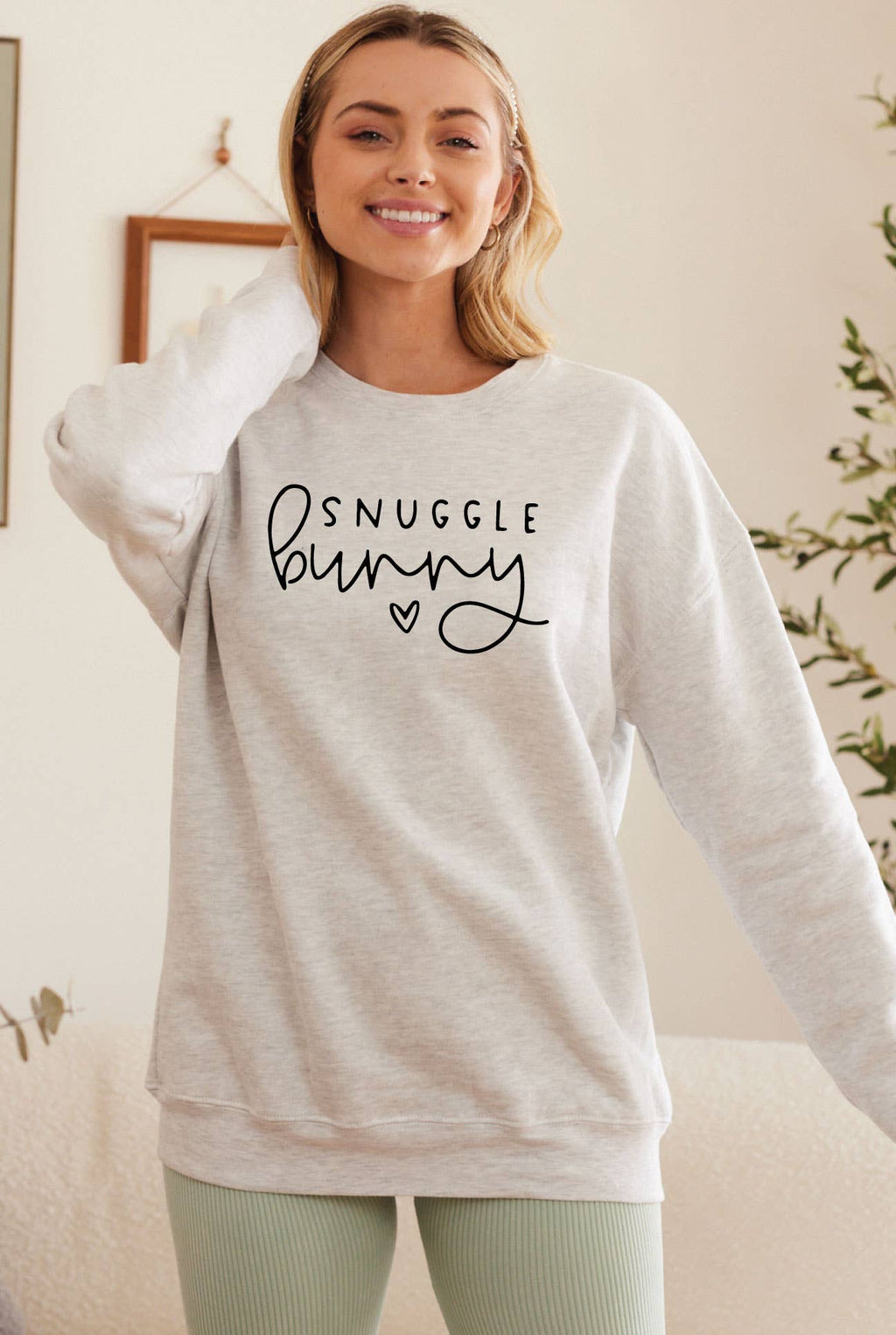 Snuggle Bunny  Graphic Sweatshirt