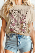 Nashville Music City Rose Mineral Graphic Tshirts